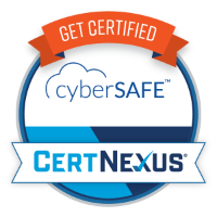 CertNexus CyberSAFE Certification logo